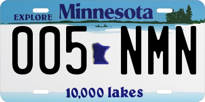 MN license plate 005NMN