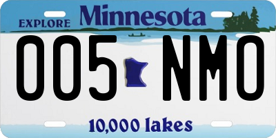 MN license plate 005NMO