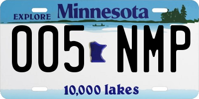 MN license plate 005NMP
