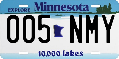 MN license plate 005NMY