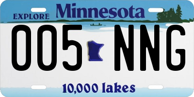 MN license plate 005NNG