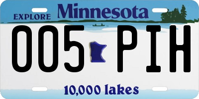 MN license plate 005PIH