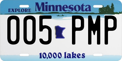 MN license plate 005PMP