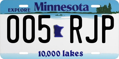 MN license plate 005RJP