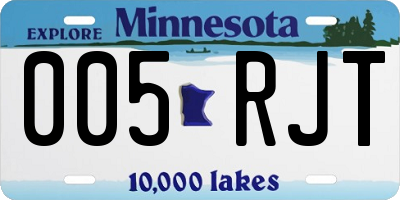 MN license plate 005RJT