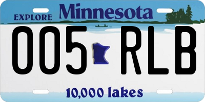 MN license plate 005RLB