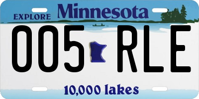 MN license plate 005RLE