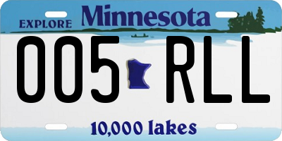 MN license plate 005RLL