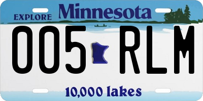 MN license plate 005RLM