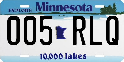 MN license plate 005RLQ