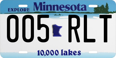 MN license plate 005RLT