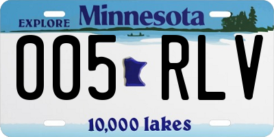 MN license plate 005RLV