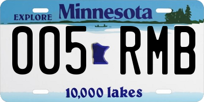 MN license plate 005RMB