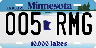 MN license plate 005RMG