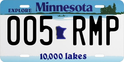 MN license plate 005RMP