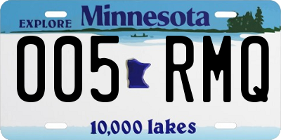 MN license plate 005RMQ