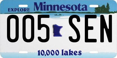 MN license plate 005SEN