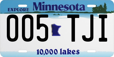 MN license plate 005TJI