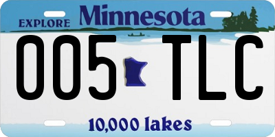 MN license plate 005TLC