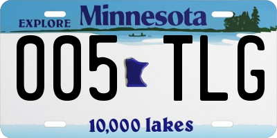 MN license plate 005TLG