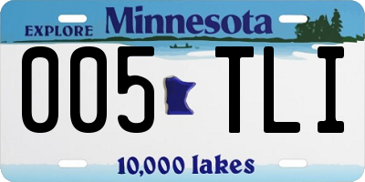 MN license plate 005TLI