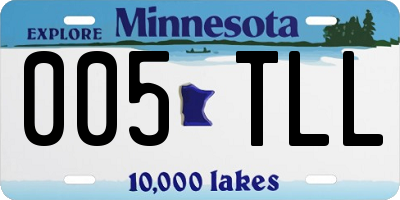 MN license plate 005TLL