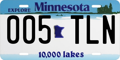 MN license plate 005TLN