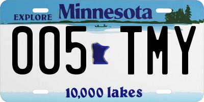 MN license plate 005TMY