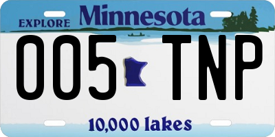 MN license plate 005TNP