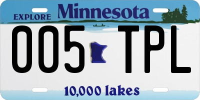 MN license plate 005TPL