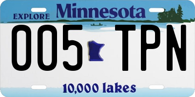 MN license plate 005TPN