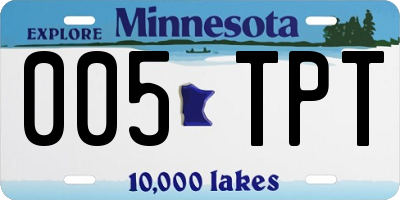 MN license plate 005TPT