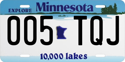 MN license plate 005TQJ