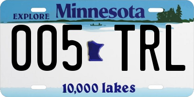 MN license plate 005TRL