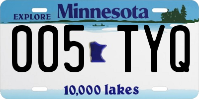 MN license plate 005TYQ
