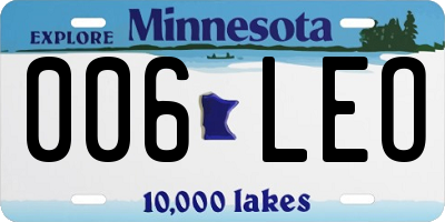 MN license plate 006LEO