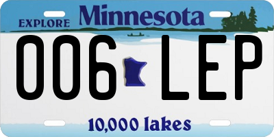 MN license plate 006LEP