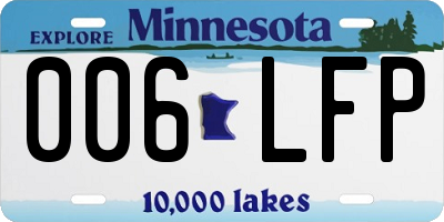MN license plate 006LFP