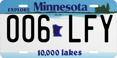 MN license plate 006LFY