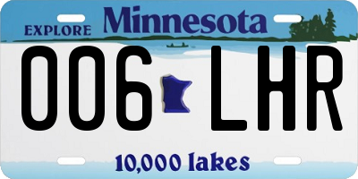 MN license plate 006LHR