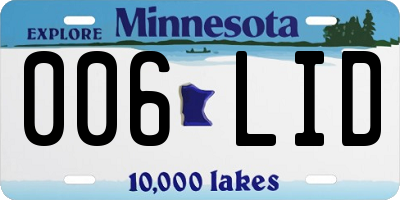 MN license plate 006LID