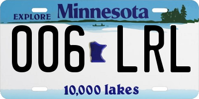 MN license plate 006LRL