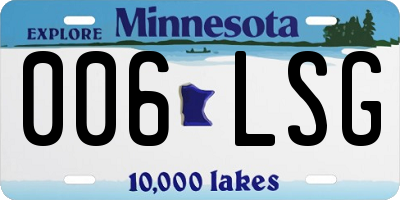 MN license plate 006LSG
