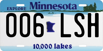 MN license plate 006LSH