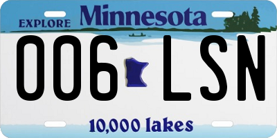 MN license plate 006LSN