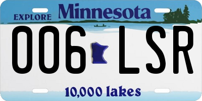 MN license plate 006LSR