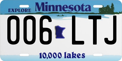 MN license plate 006LTJ