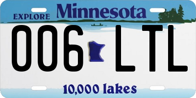 MN license plate 006LTL