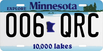 MN license plate 006QRC