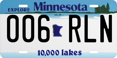 MN license plate 006RLN